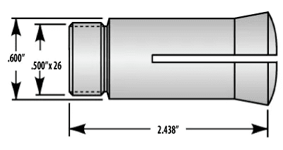 5SC Collet 3/64 Round Small Hole